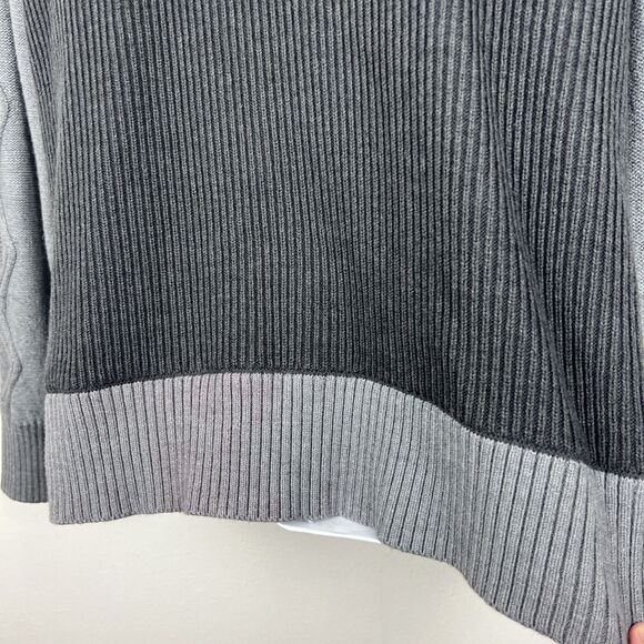A|X Armani Exchange Sweater Men Extra Large Grey Cardigan Button Up Wool Blend - Picture 15 of 16